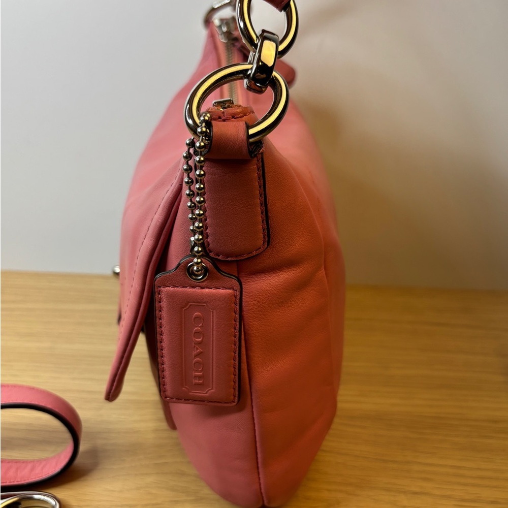 Vintage Coach Kristin Pink Leather‎ Hobo Bag - Picture 6 of 16